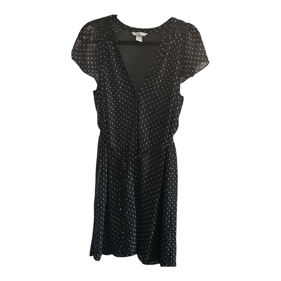 H&M Black Button Front Dress – Size 10 – Fully Lined - Picture 11 of 11